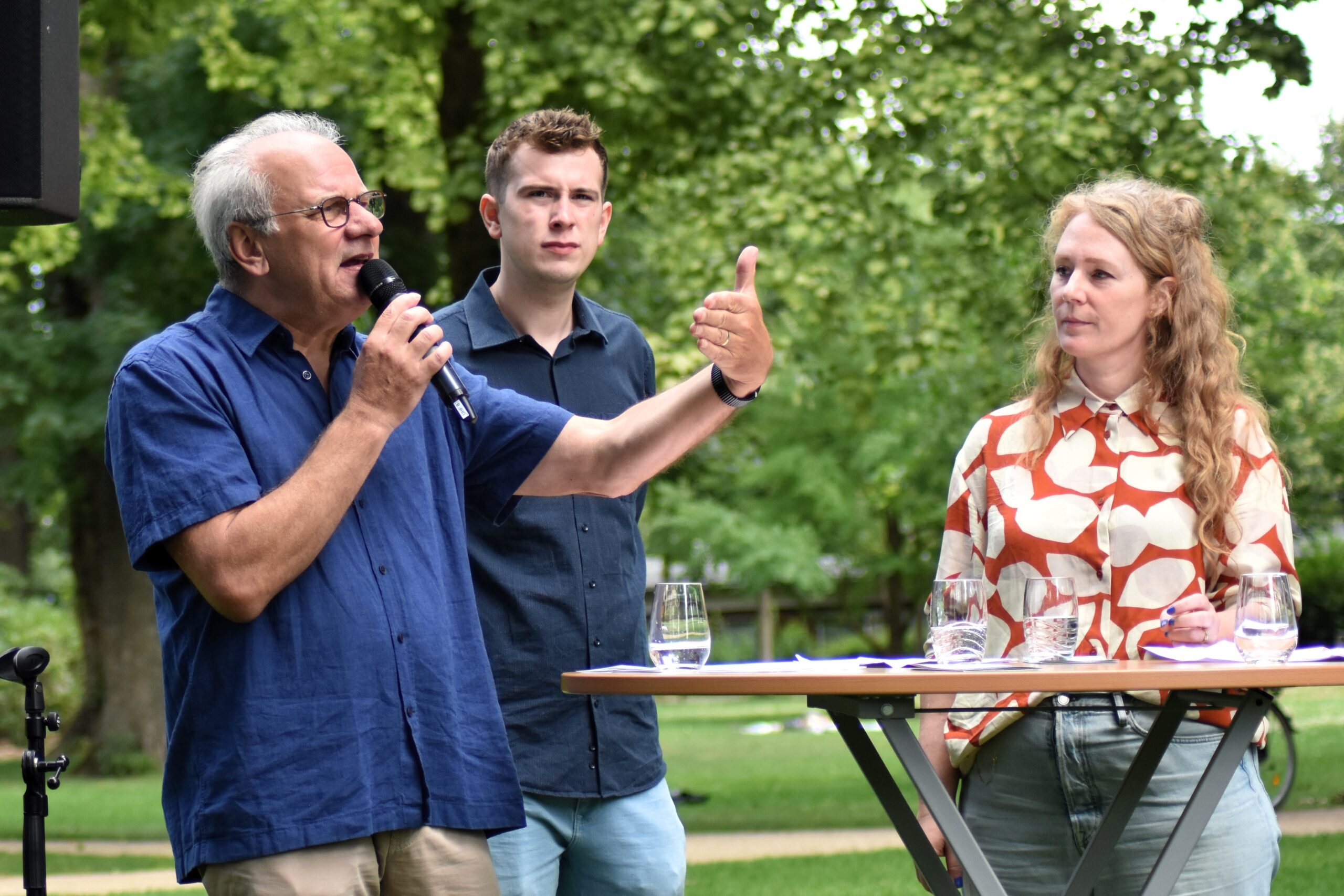 Foto Projektteam bei der Eröffnung der Droste-Spuren 2025