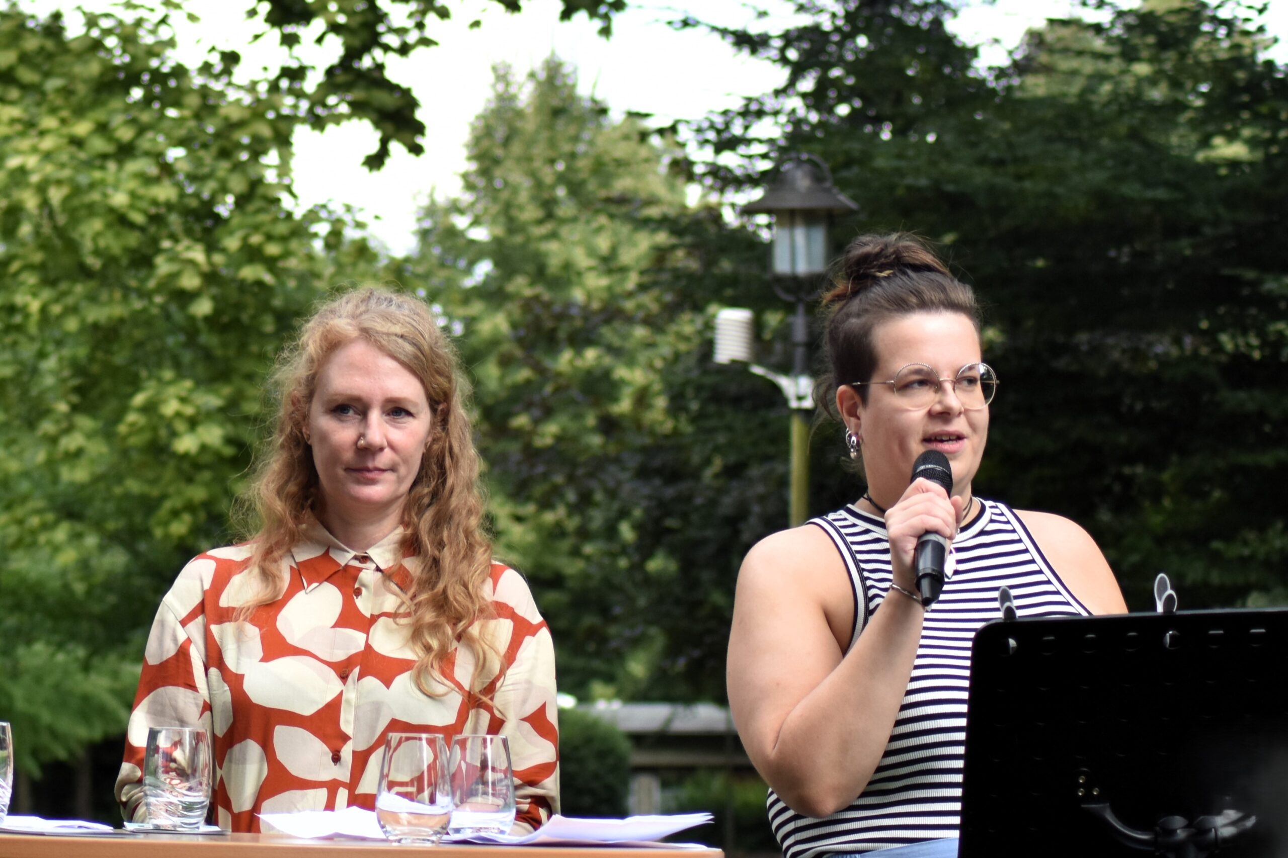 Foto Projektteam bei der Eröffnung der Droste-Spuren 2025