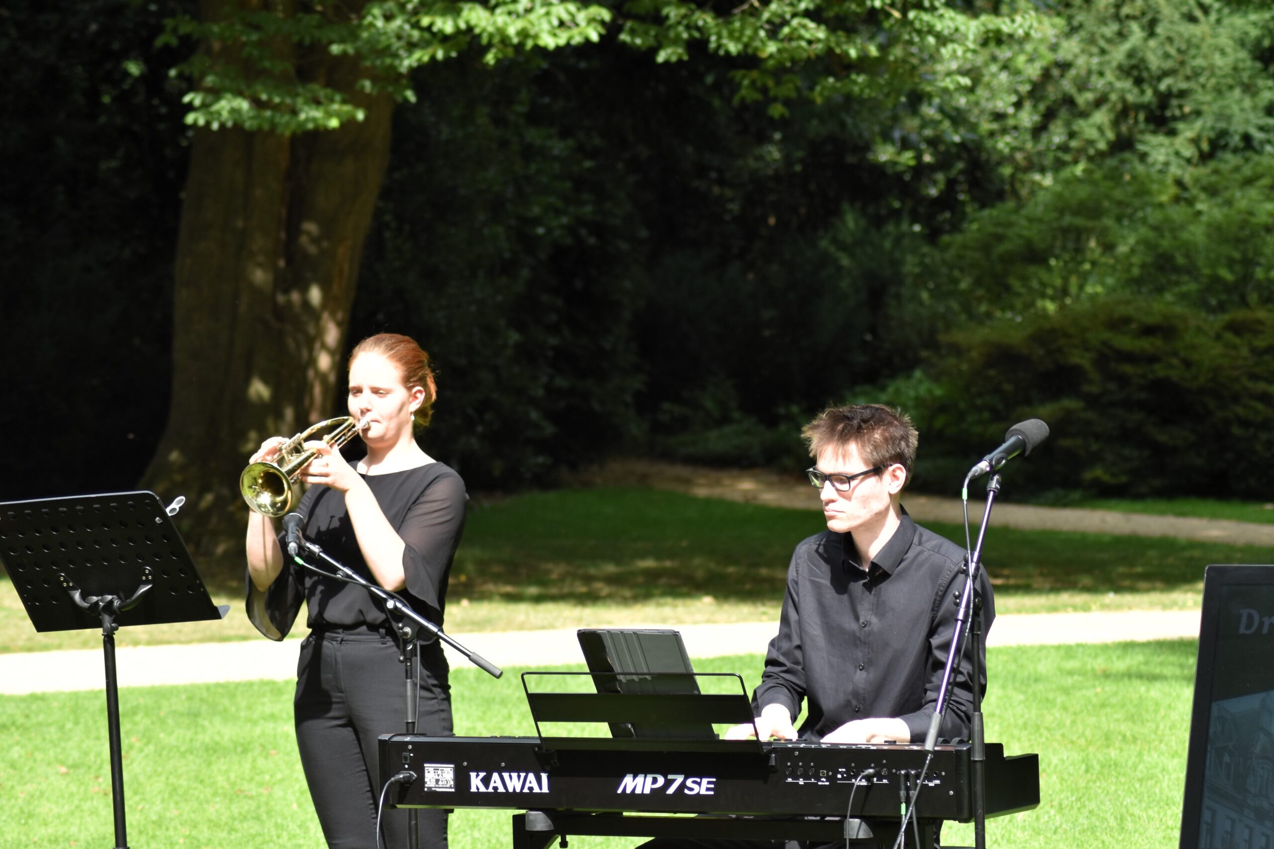 Foto Musiker bei der Eröffnung der Droste-Spuren 2025